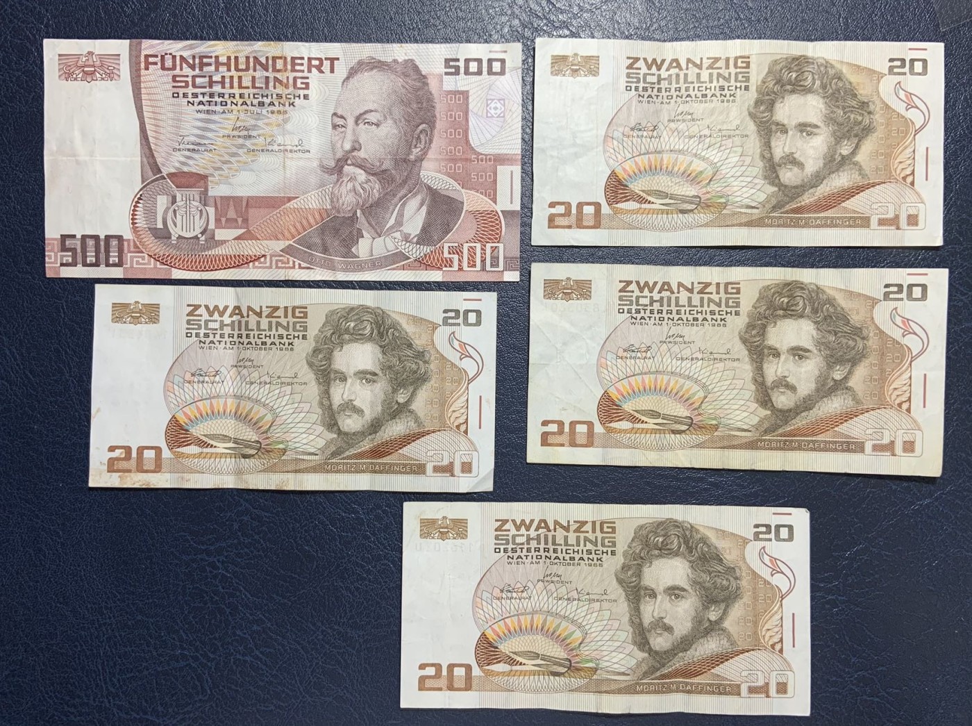 收藏联盟Quantum Auction 第295期拍卖  奥地利1986-88年20和500先令 品相如图