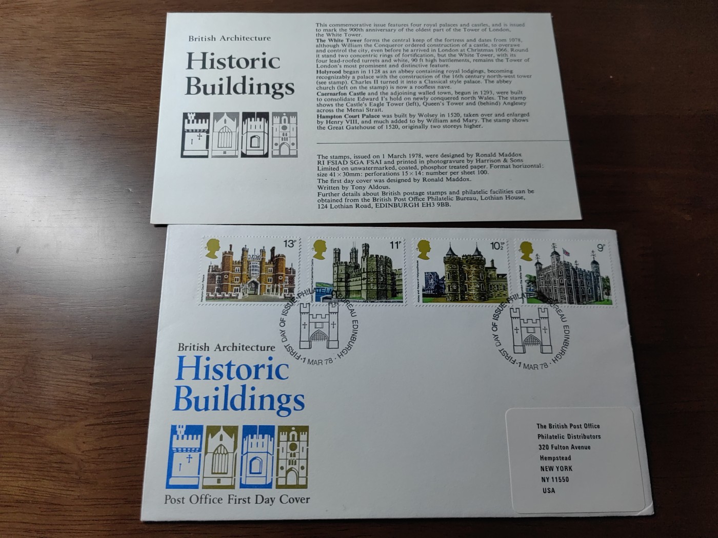 外国邮品精品专场（秒杀）第①③场 英国1978 城堡古建筑 4枚全