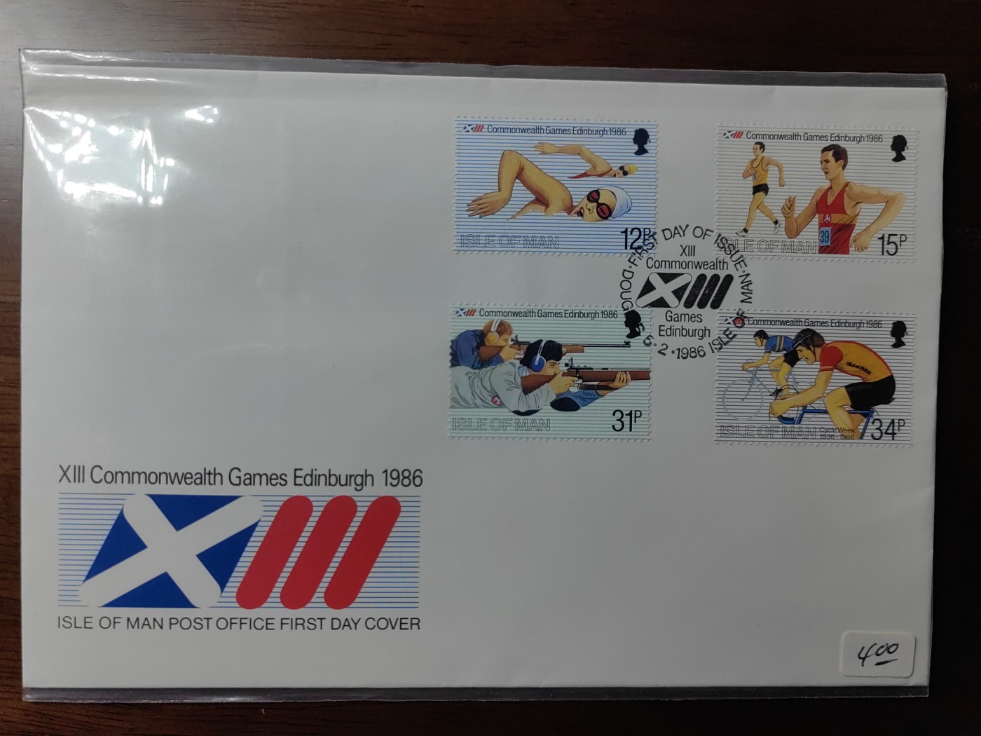 外国邮和小本票精品专场（秒杀和拍卖）第①⑥场 马恩岛1986爱丁堡英联邦运动会 4枚全