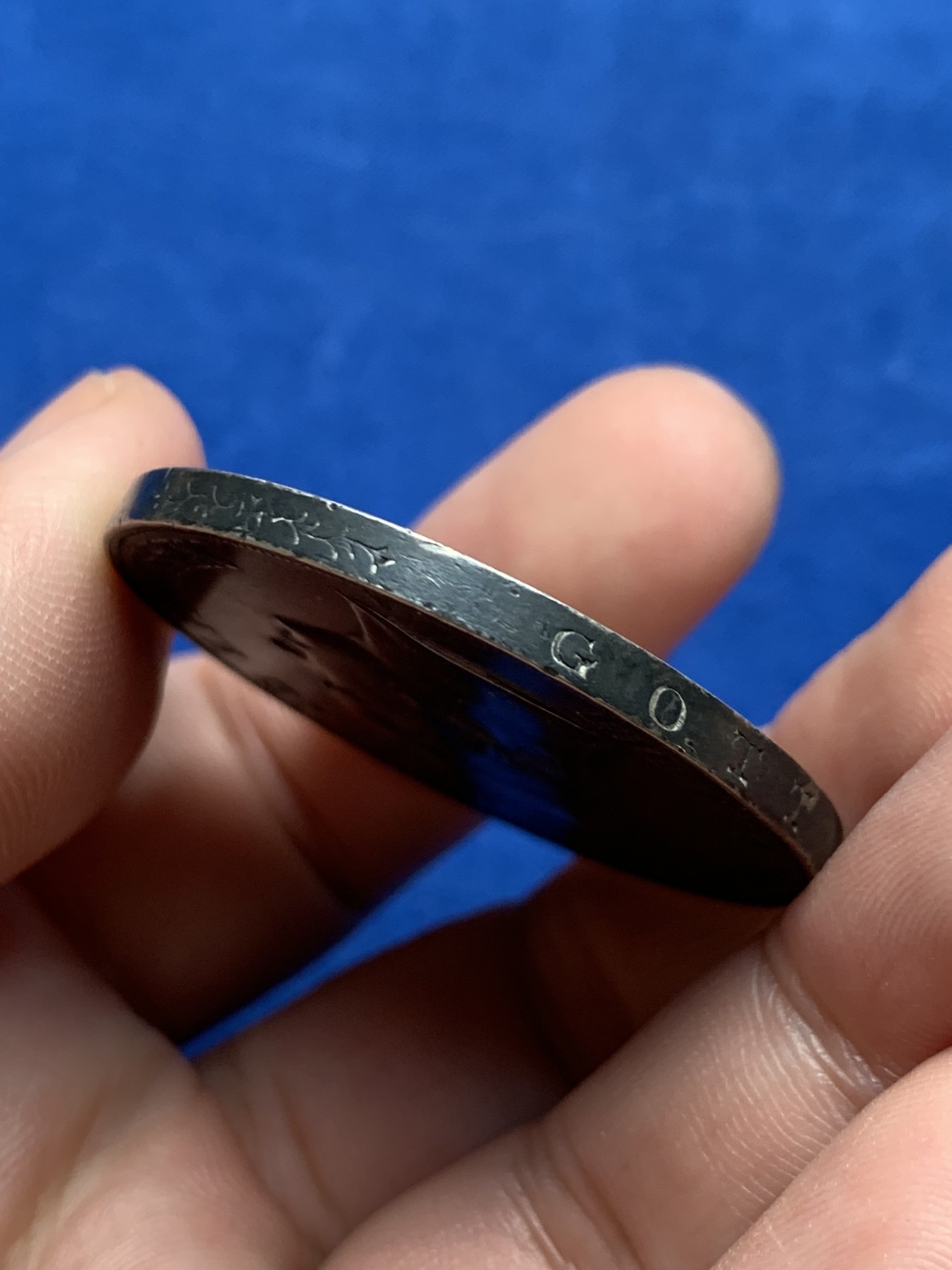 《竞宝斋》第205场-周日，周一 2场 (全场包邮) 德国1844年威廉四世2泰勒银币  大窗帘银币  老包浆   37克大银币