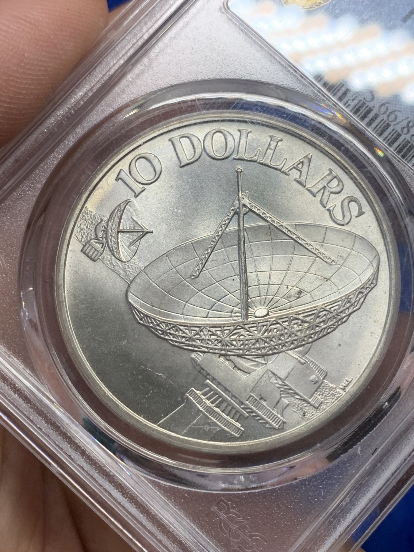 《竞宝斋》第205场-周日，周一 2场 (全场包邮) PCGS-MS66 新加坡1978年雷达10元银币