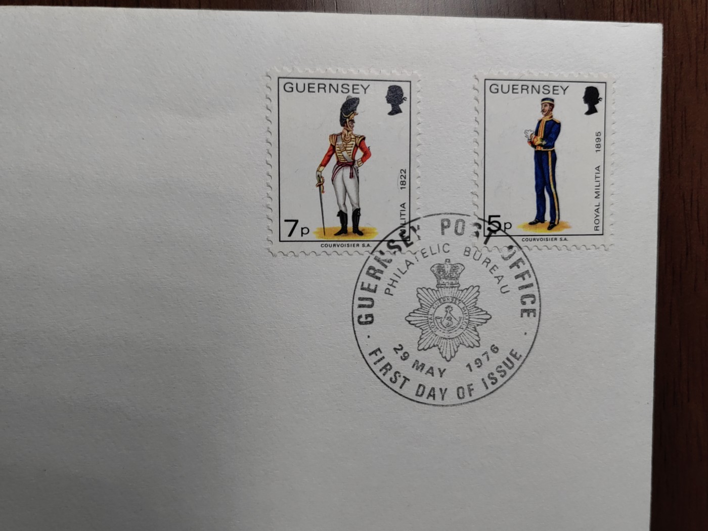 外国邮品精品专场（秒杀）第①⑤场 根西岛1976 民兵 服饰服装  2枚全