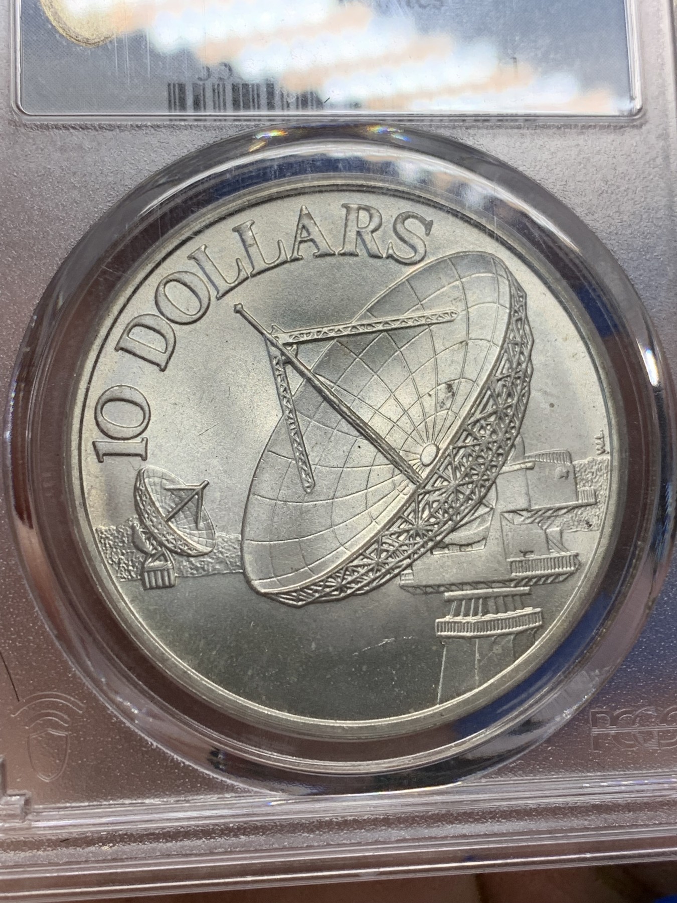 《竞宝斋》第205场-周日，周一 2场 (全场包邮) PCGS-MS66 新加坡1978年雷达10元银币