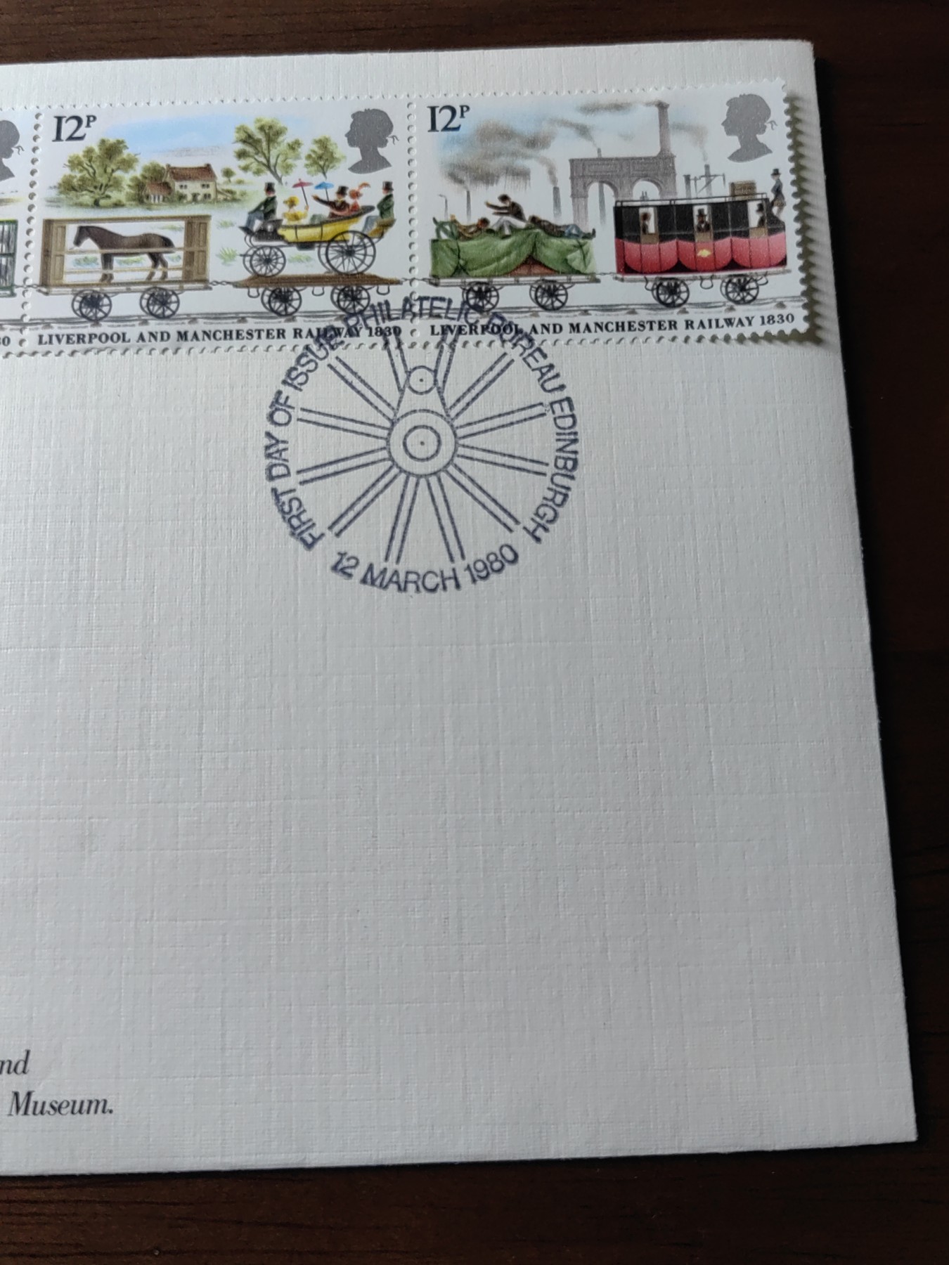 外国邮品精品专场（秒杀）第①③场 英国1980 利物浦 曼彻斯特铁路邮票5全