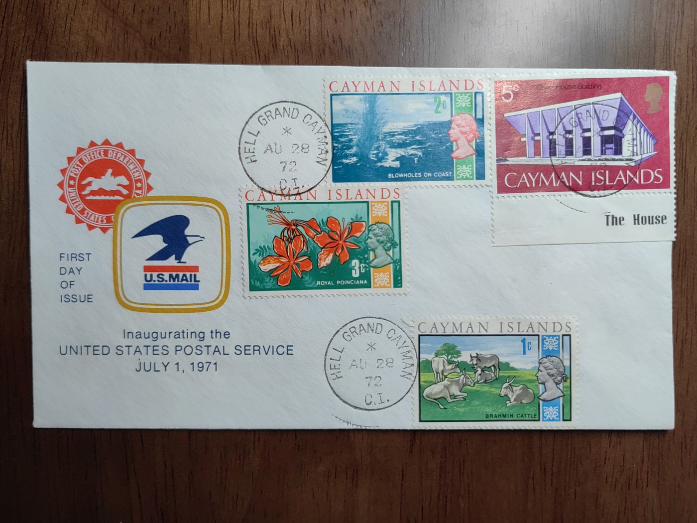 外国邮品精品专场（秒杀）第①⑤场 英国1972 美国邮政服务揭幕