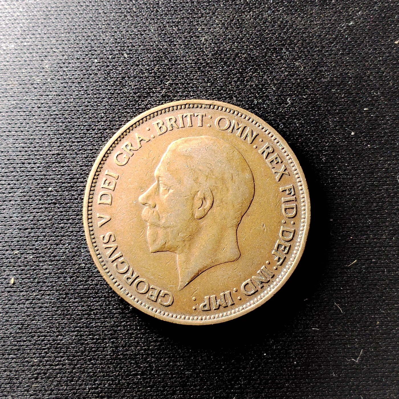 钱币49场 英国1便士1936年乔治五世30.8mm铜币