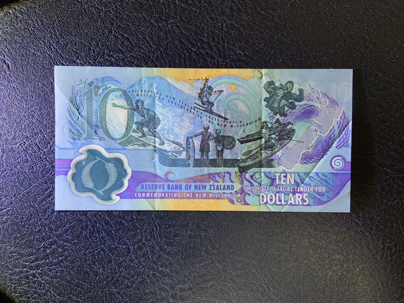 收藏联盟Quantum Auction 第295期拍卖  新西兰2000年10元千禧年纪念钞 品相如图 稀少