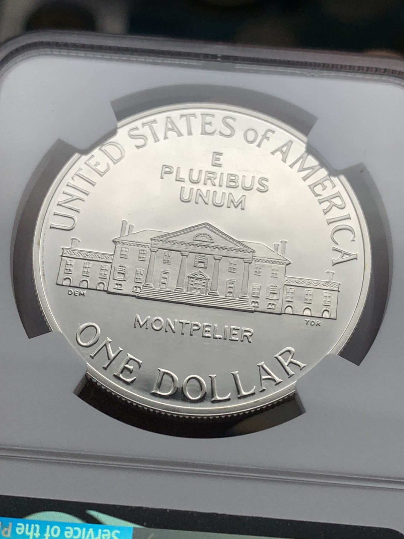 《竞宝斋》第205场-周日，周一 2场 (全场包邮) NGC PF69UC 美国1993年麦迪逊总统1美元 精制大银币