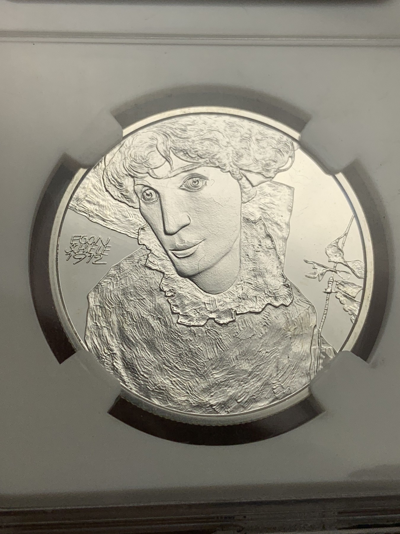 《竞宝斋》第205场-周日，周一 2场 (全场包邮) CNCS PF70 奥地利2012年席勒20欧元银币