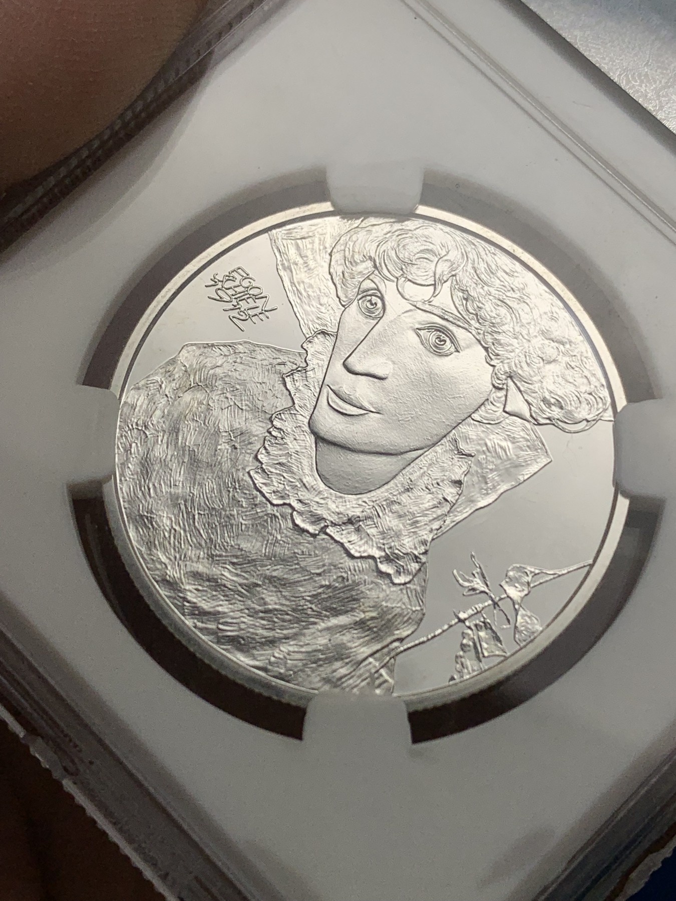 《竞宝斋》第205场-周日，周一 2场 (全场包邮) CNCS PF70 奥地利2012年席勒20欧元银币