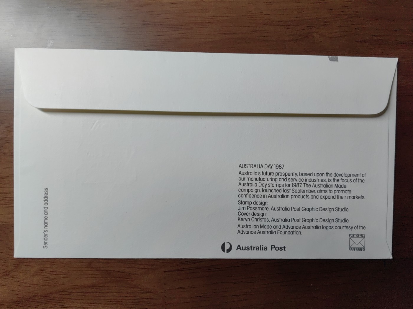 外国邮品精品专场（秒杀）第①⑤场 澳大利亚1987 澳大利亚日