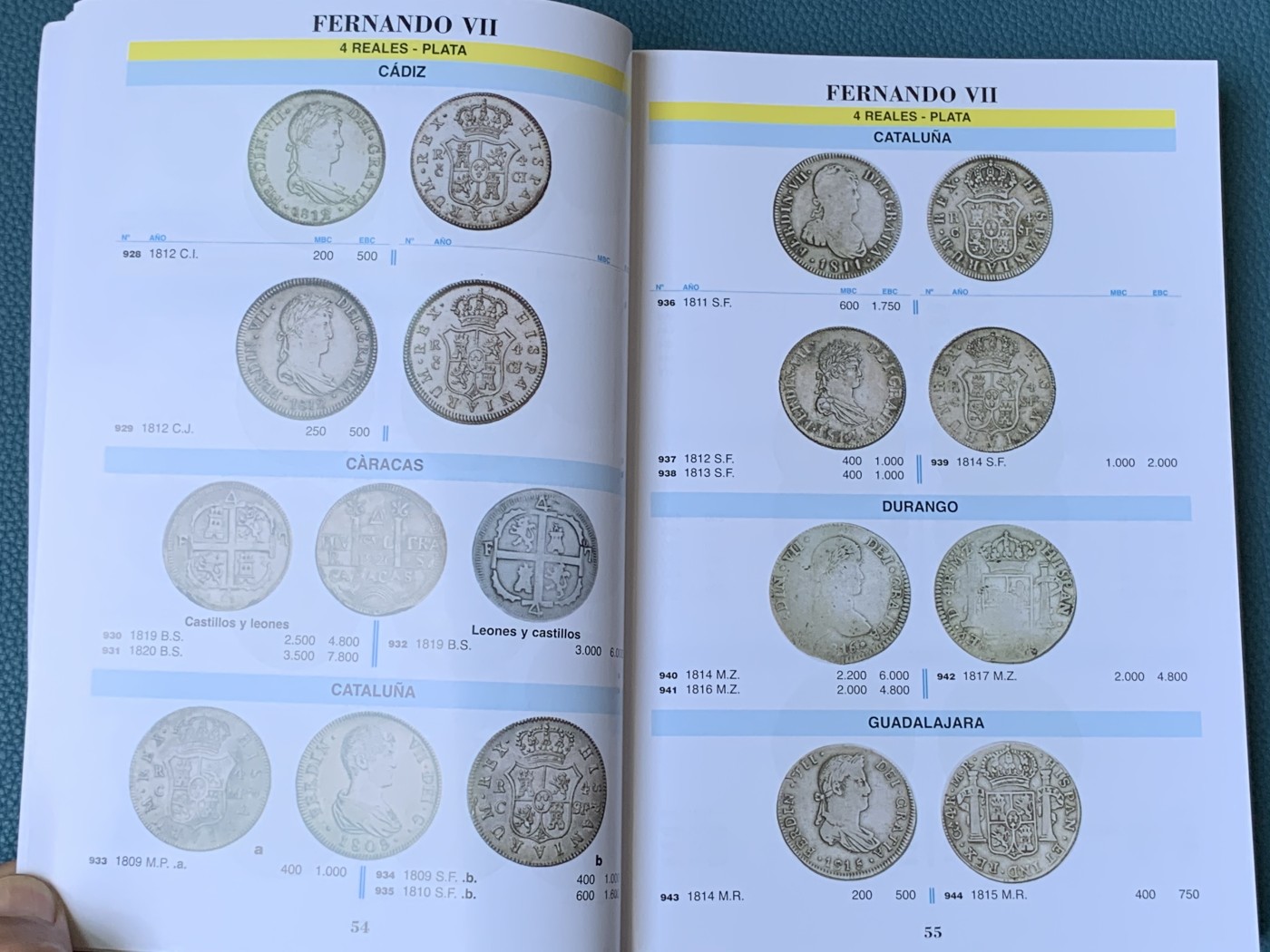 《竞宝斋》第205场-周日，周一 2场 (全场包邮) 西班牙 2023年 钱币目录 包含属地，本土，现代币，纸币。527页的厚度。值得拥有
