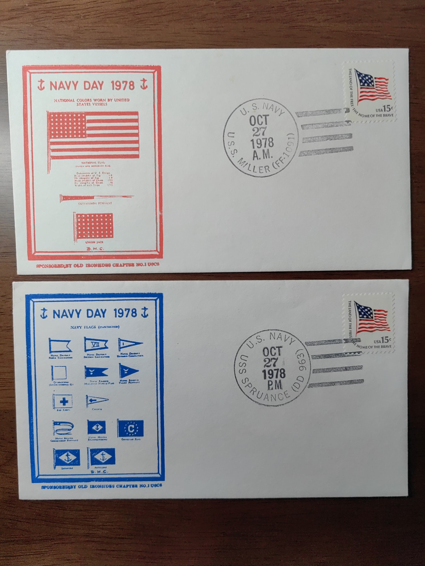 外国邮品精品专场（秒杀）第①⑤场 美国1978年 海军日 （上午，下午邮戳）少见