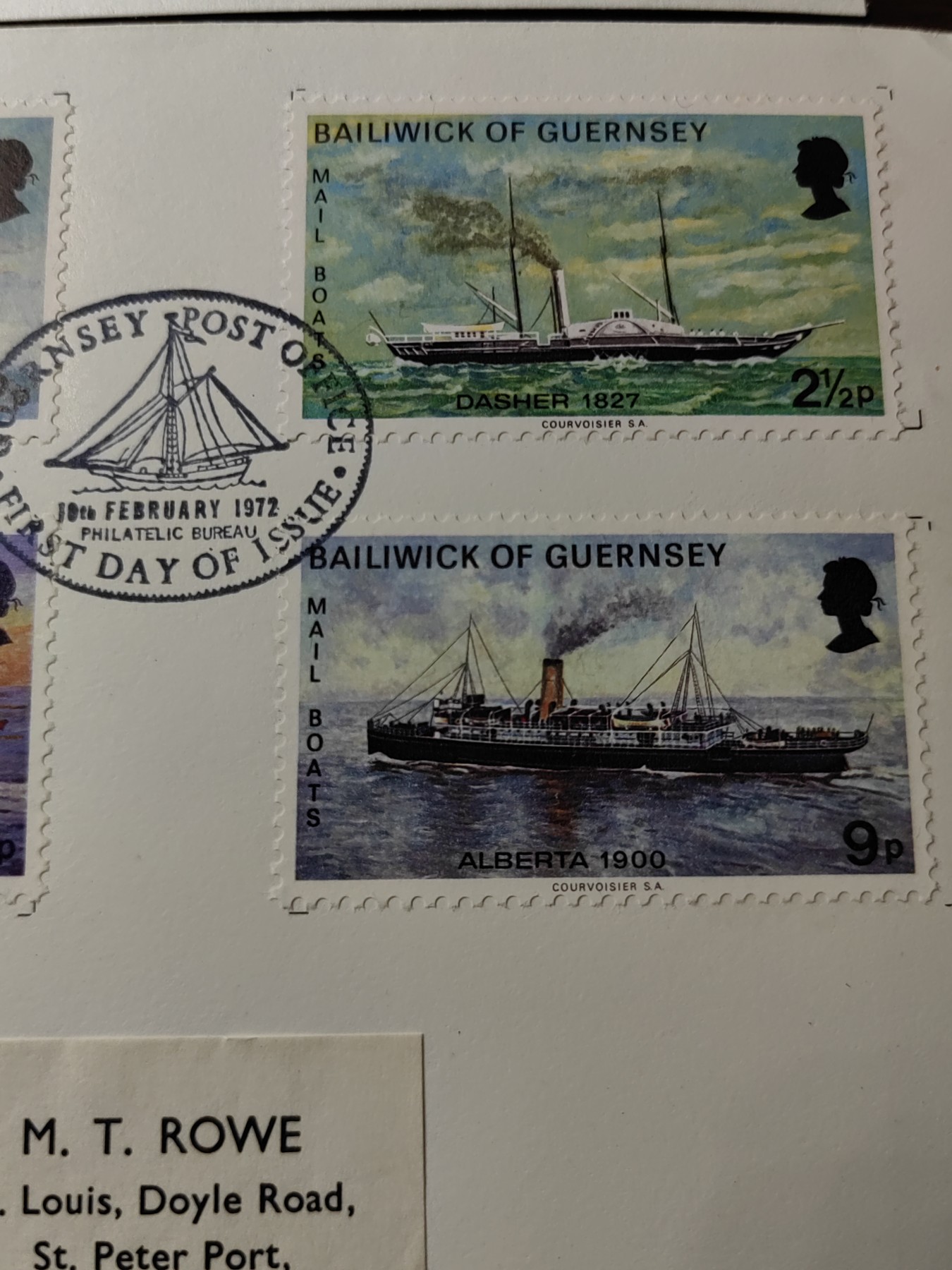 外国邮品精品专场（秒杀）第①③场 根西岛1972  邮船发展 4全