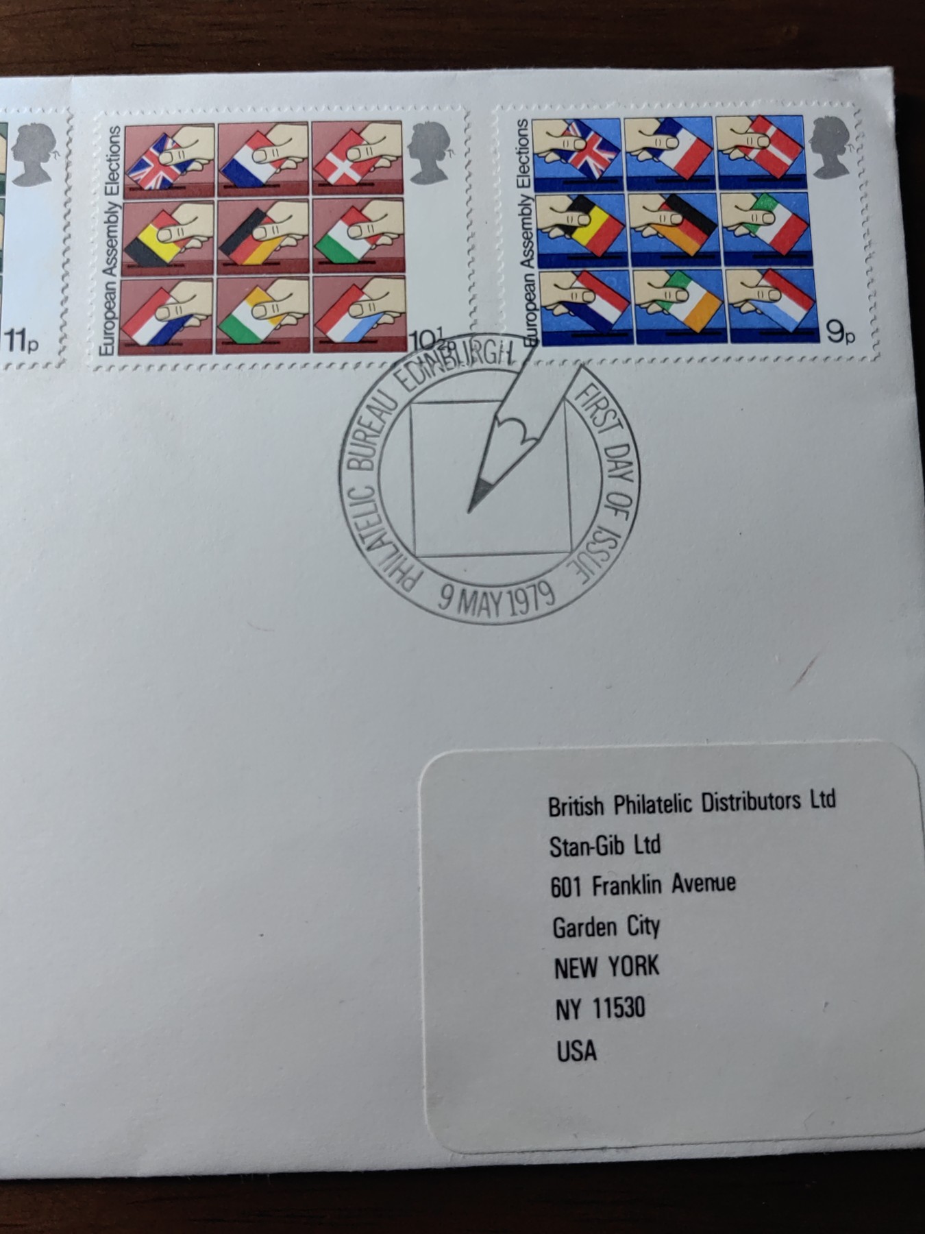 外国邮品精品专场（秒杀）第①③场 英国1979年 欧洲议会选举投票，国旗首日封
