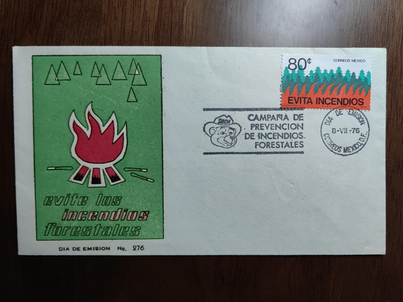 外国邮和小本票精品专场（秒杀和拍卖）第①⑥场 墨西哥1976 预防森林火烛