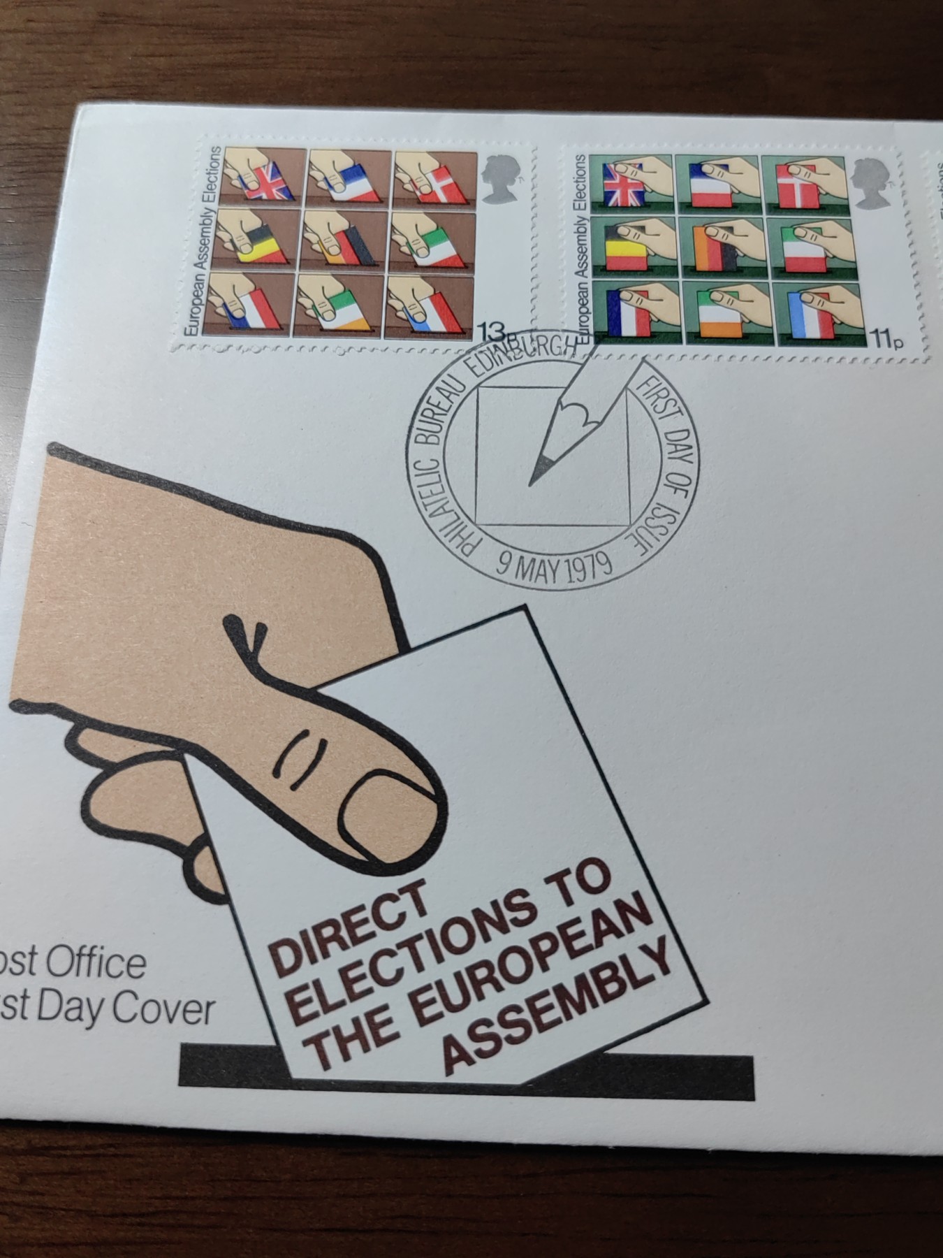 外国邮品精品专场（秒杀）第①③场 英国1979年 欧洲议会选举投票，国旗首日封