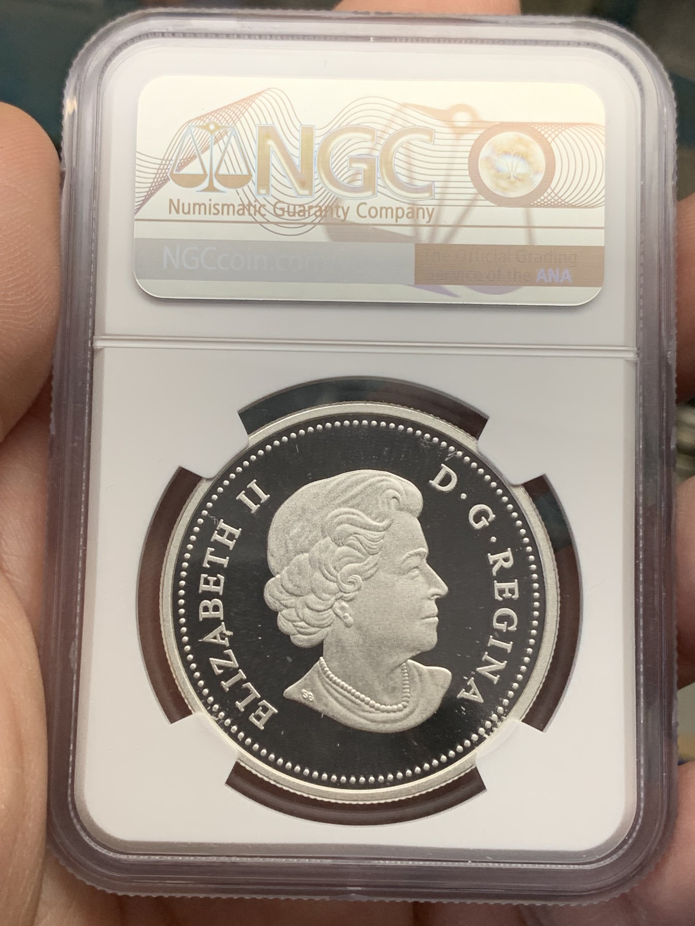 《竞宝斋》第205场-周日，周一 2场 (全场包邮) NGC PF69UC 加拿大2012年20元七人画派富兰克林*卡尔米歇尔雪景景观银币