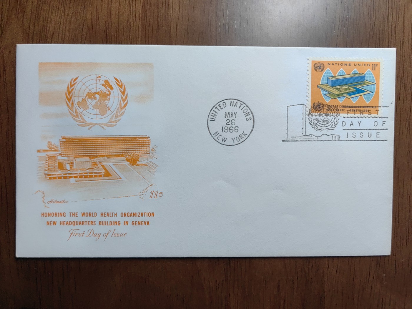 外国邮品精品专场（秒杀）第①③场 联合国1966年 世界卫生组织