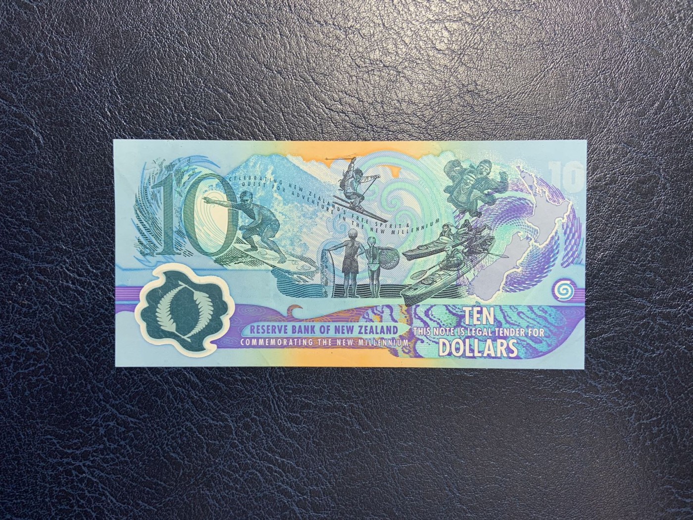 收藏联盟Quantum Auction 第295期拍卖  新西兰2000年10元千禧年纪念钞 品相如图 稀少