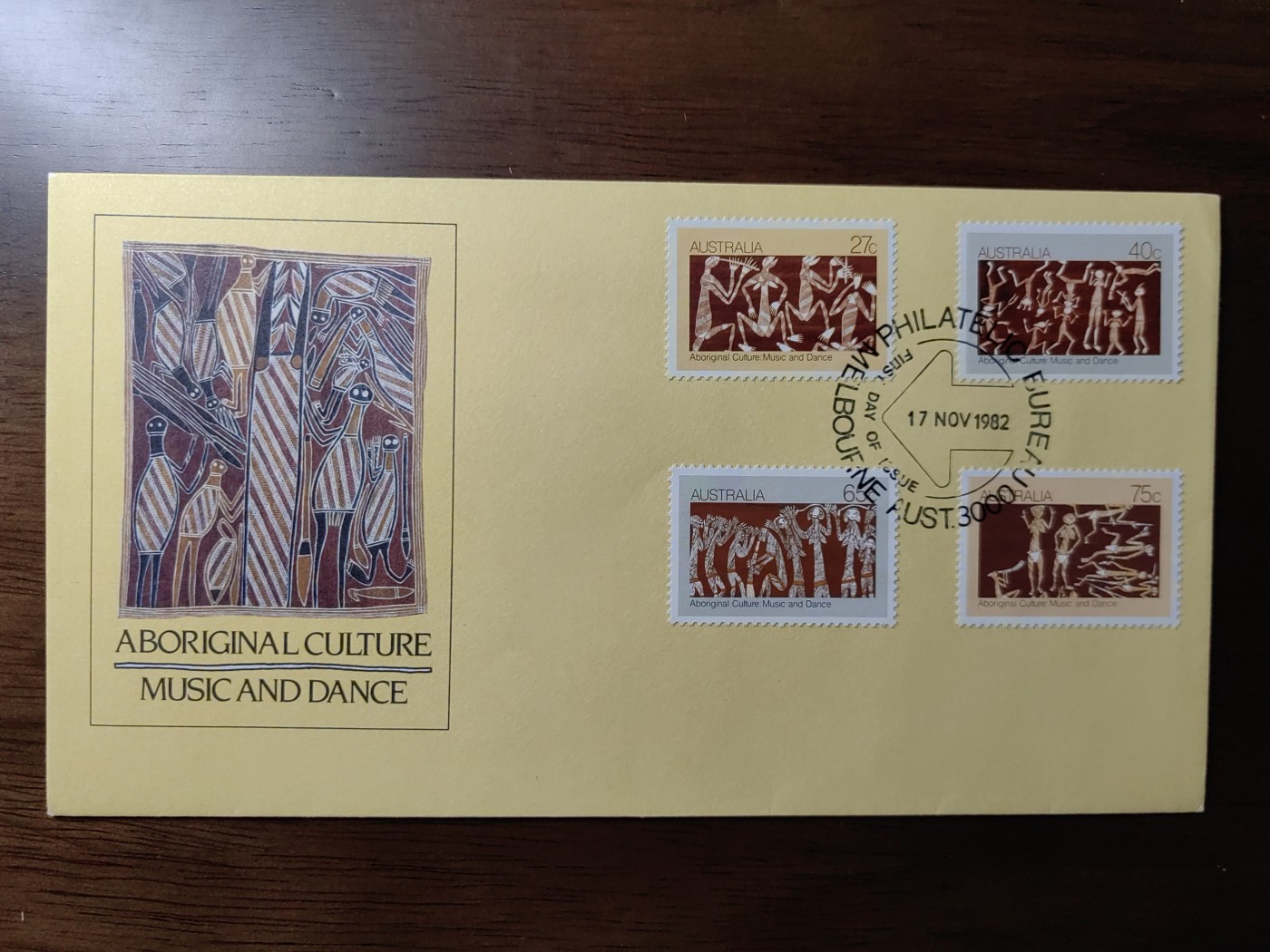 外国邮品精品专场（秒杀）第①③场 澳大利亚1982  大洋洲原始部落舞蹈