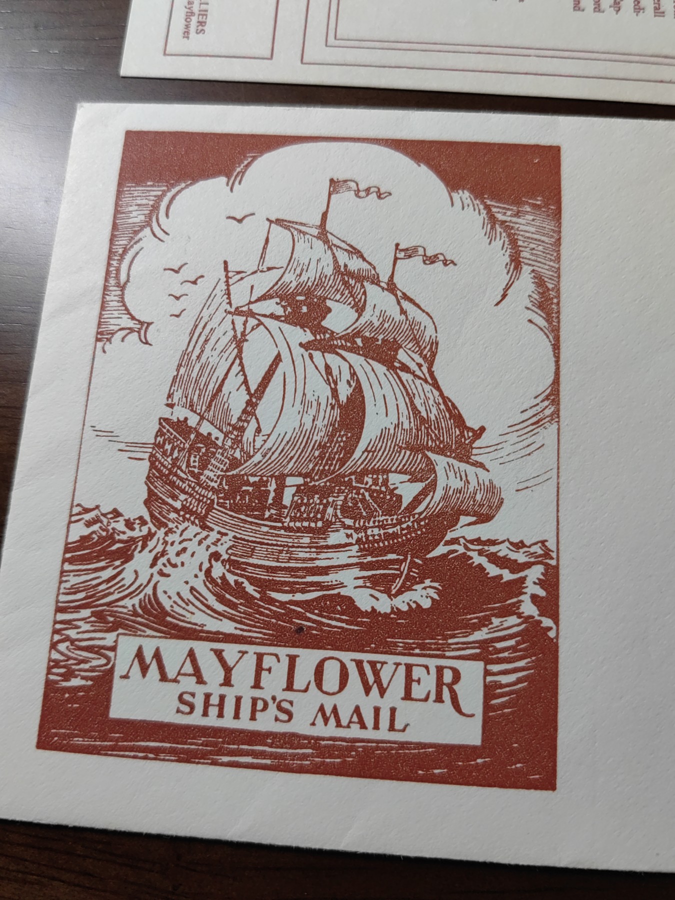 外国邮品精品专场（秒杀）第①③场 英国1957 五月花号公约纪念（里面是公约内容）