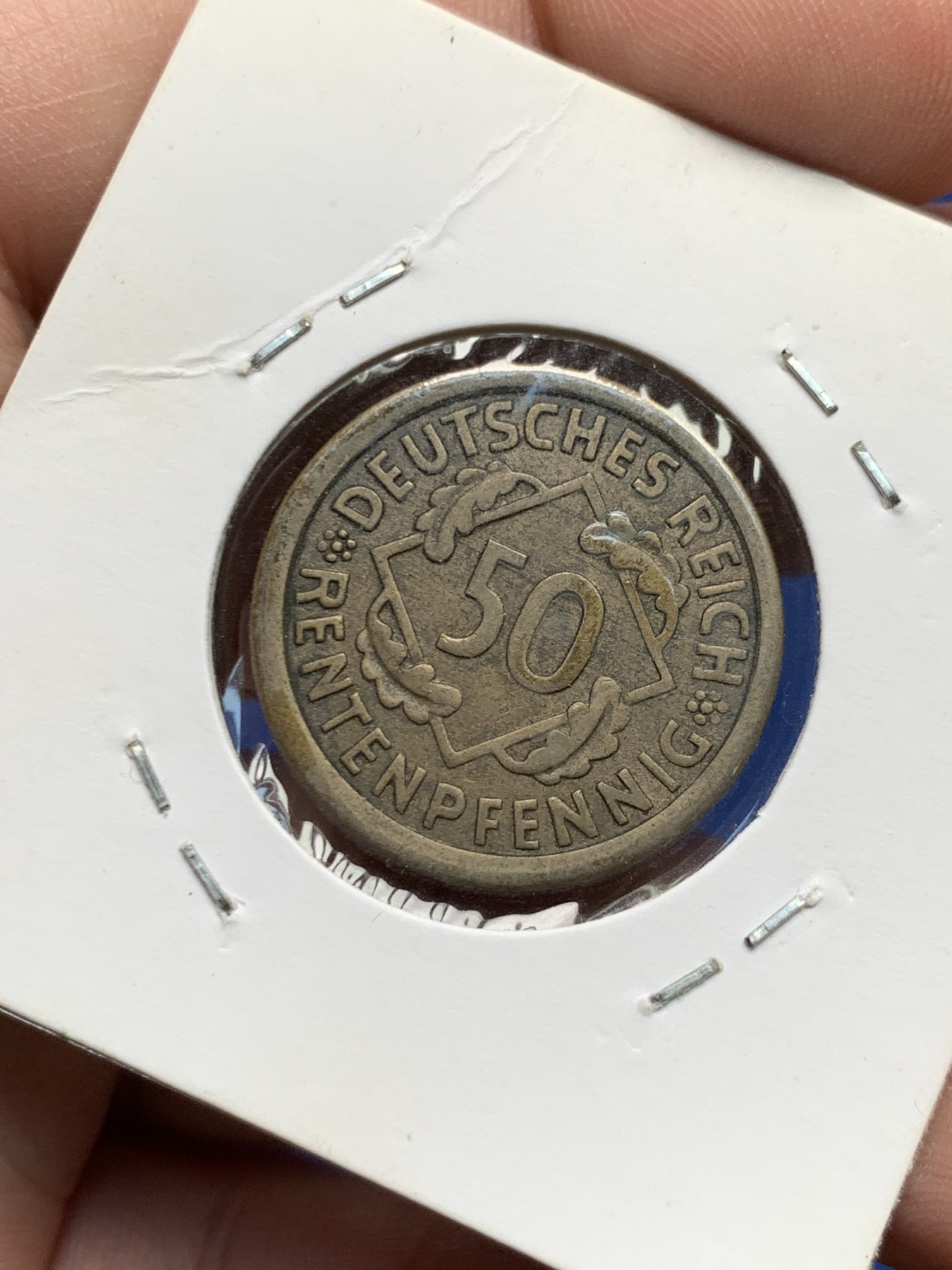 《竞宝斋》第205场-周日，周一 2场 (全场包邮) 德国 魏玛共和国 1924年 50芬尼 G版 单独厂别 书价高