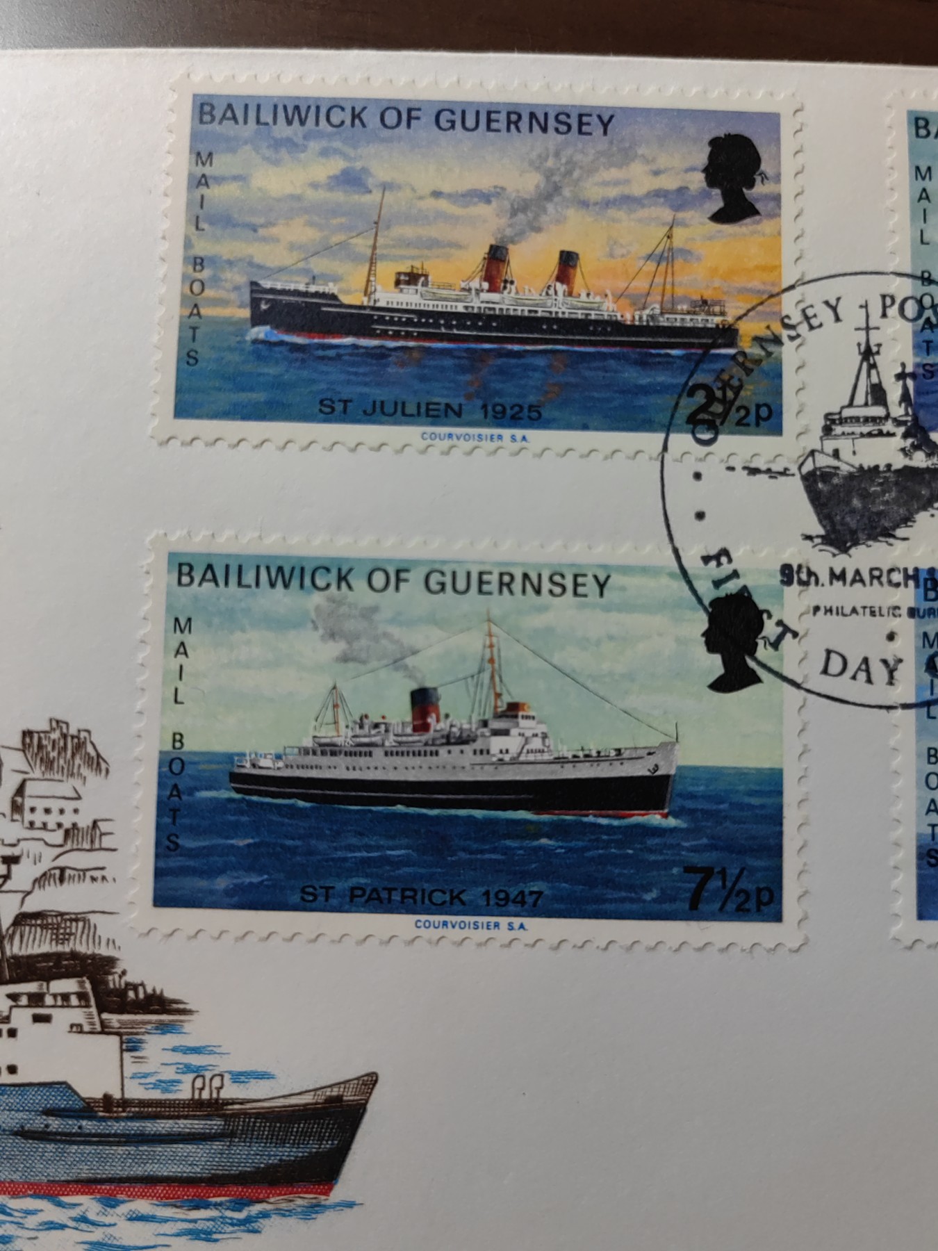 外国邮品精品专场（秒杀）第①⑤场 根西1973 邮船 首日封