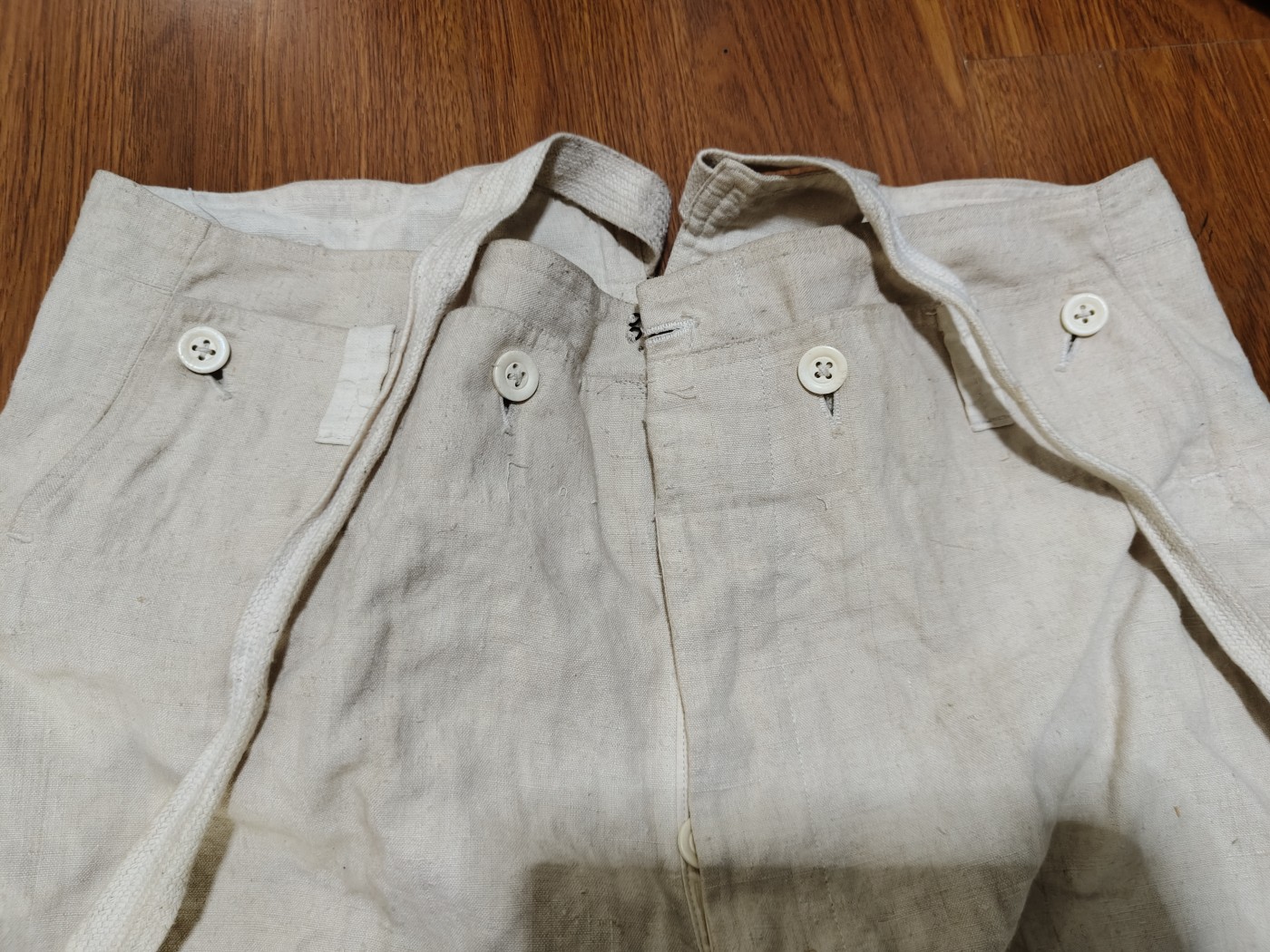 全场0元起拍 第99期 咸鱼国勋章拍卖专场 10月15日（周日）下午6：00开始 日本战时海军作业裤  腰围88 裤长100