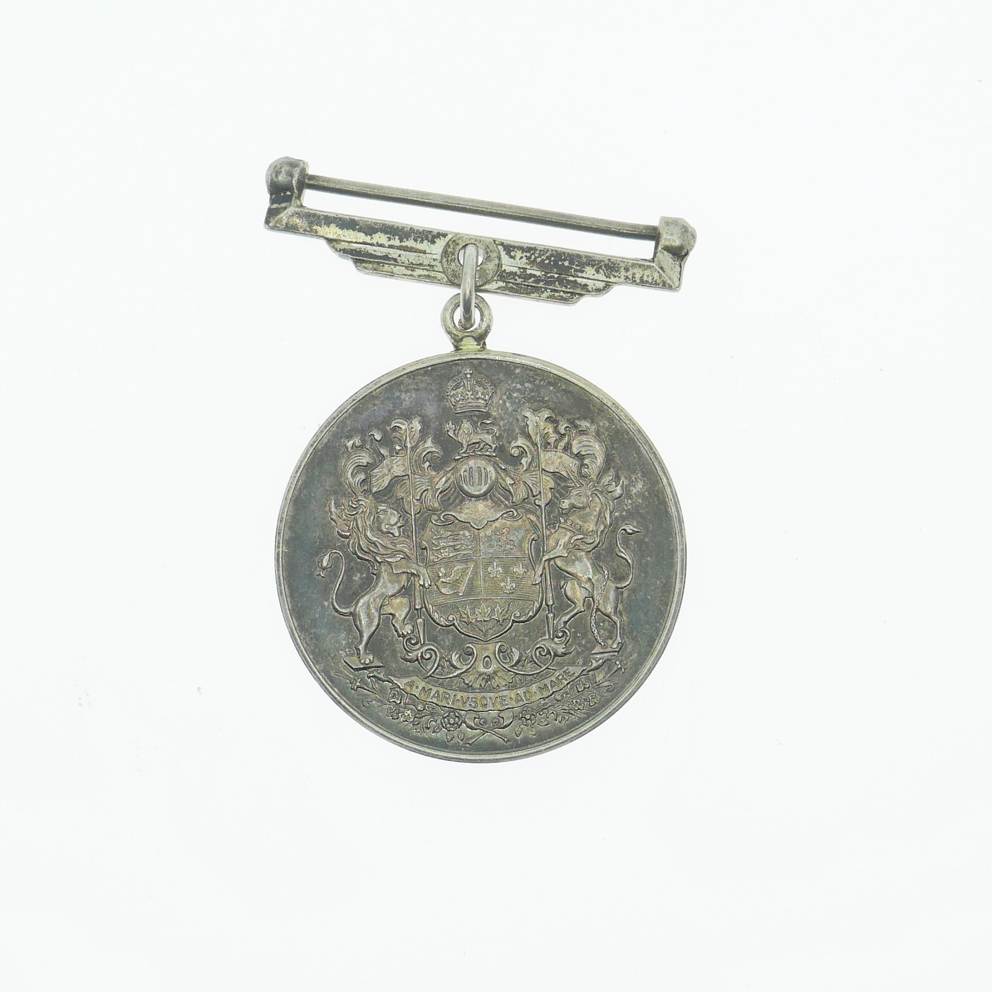 勋章奖章交易所2023.10.14拍卖 加拿大二战志愿服役奖章，银质