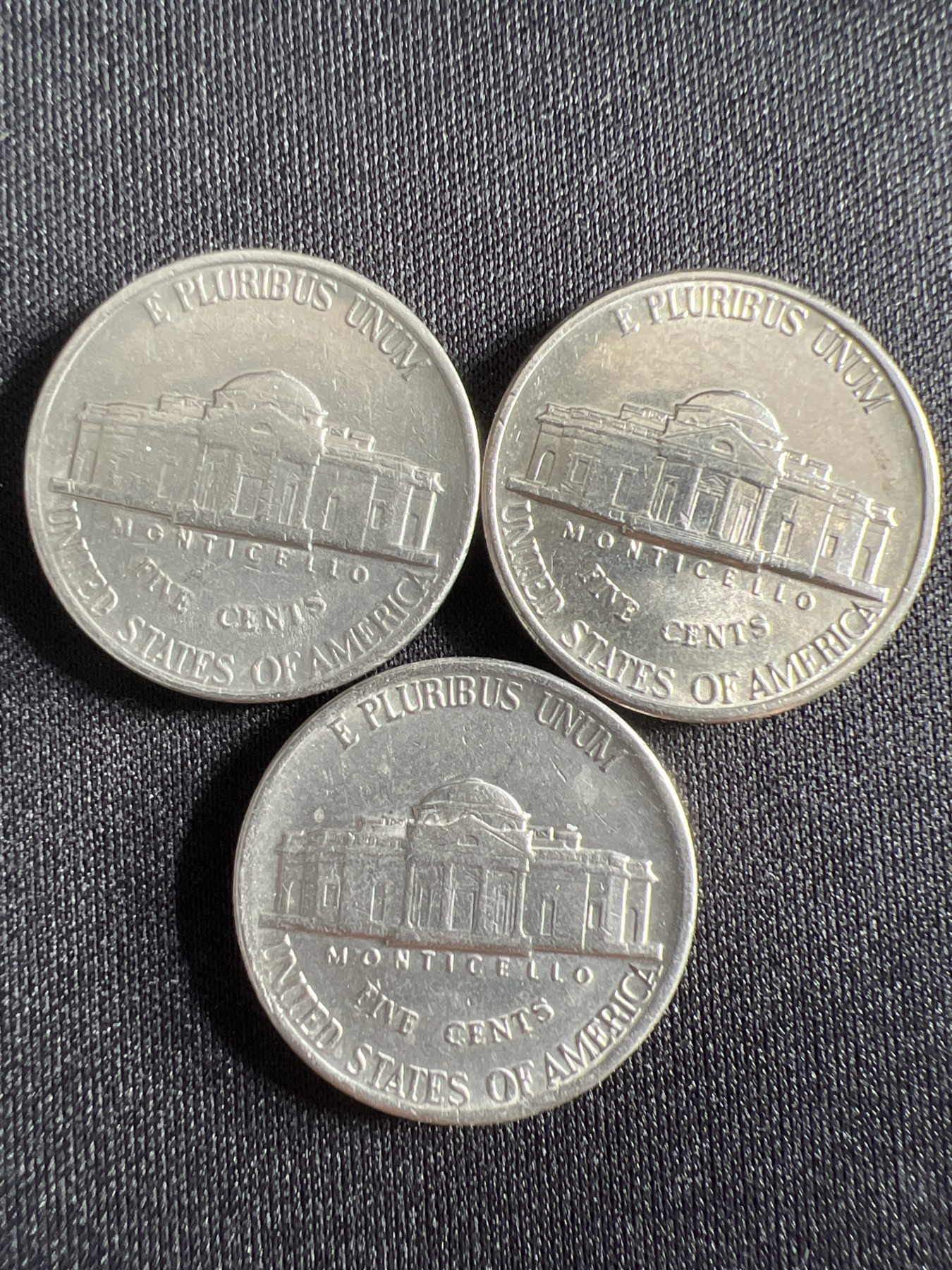 第430期 硬币专场 （无押金，捡漏，全场20包邮，偏远地区除外，接收代拍业务） 美国五美分三枚