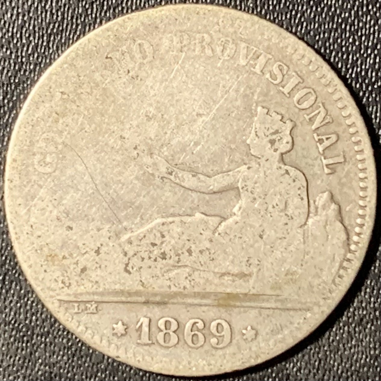 紫瑗钱币——第315期拍卖 西班牙 1969年 拿花 1比塞塔 5克 0.835银