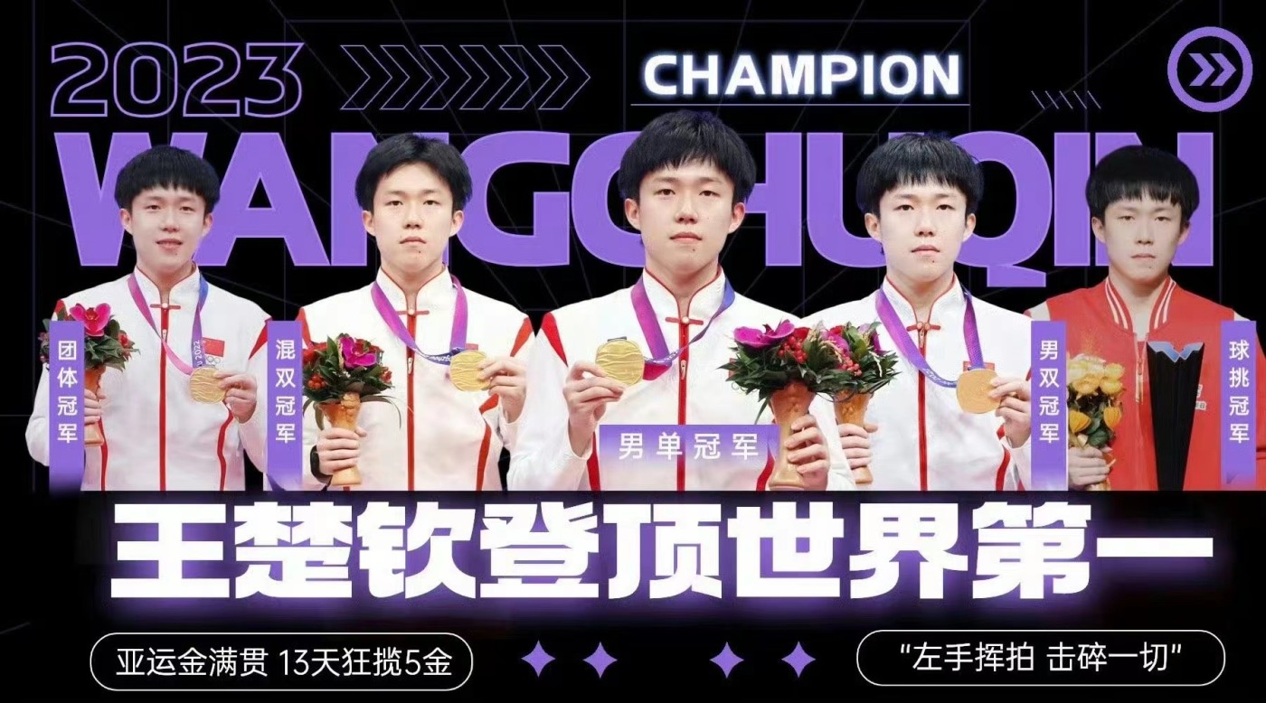 零元拍：王楚钦亲笔签名红双喜赞助斑款训练用乒乓球！