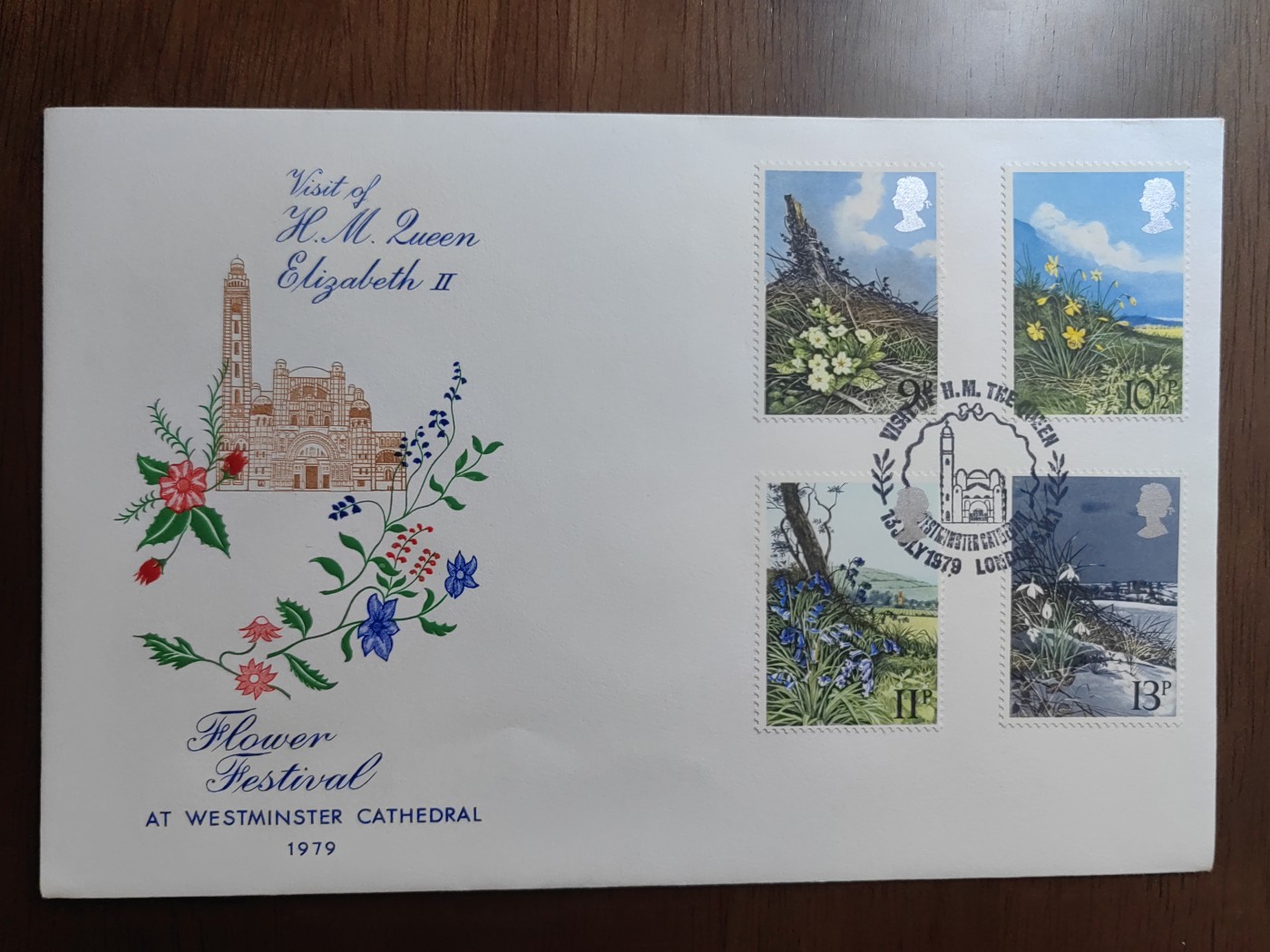 外国邮品精品专场（秒杀）第①⑤场 英国1979年 春季花卉 4枚全 