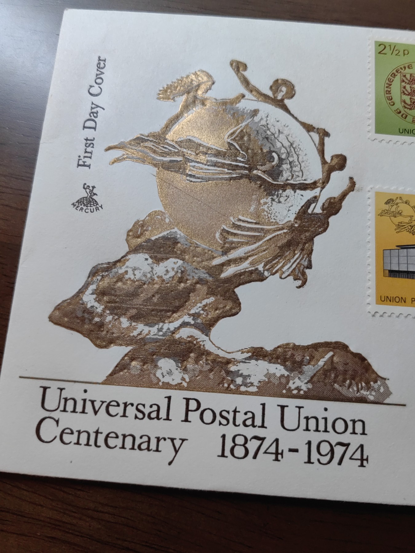 外国邮品精品专场（秒杀）第①⑤场 根西岛1974年  万国邮政联盟100年 4枚全