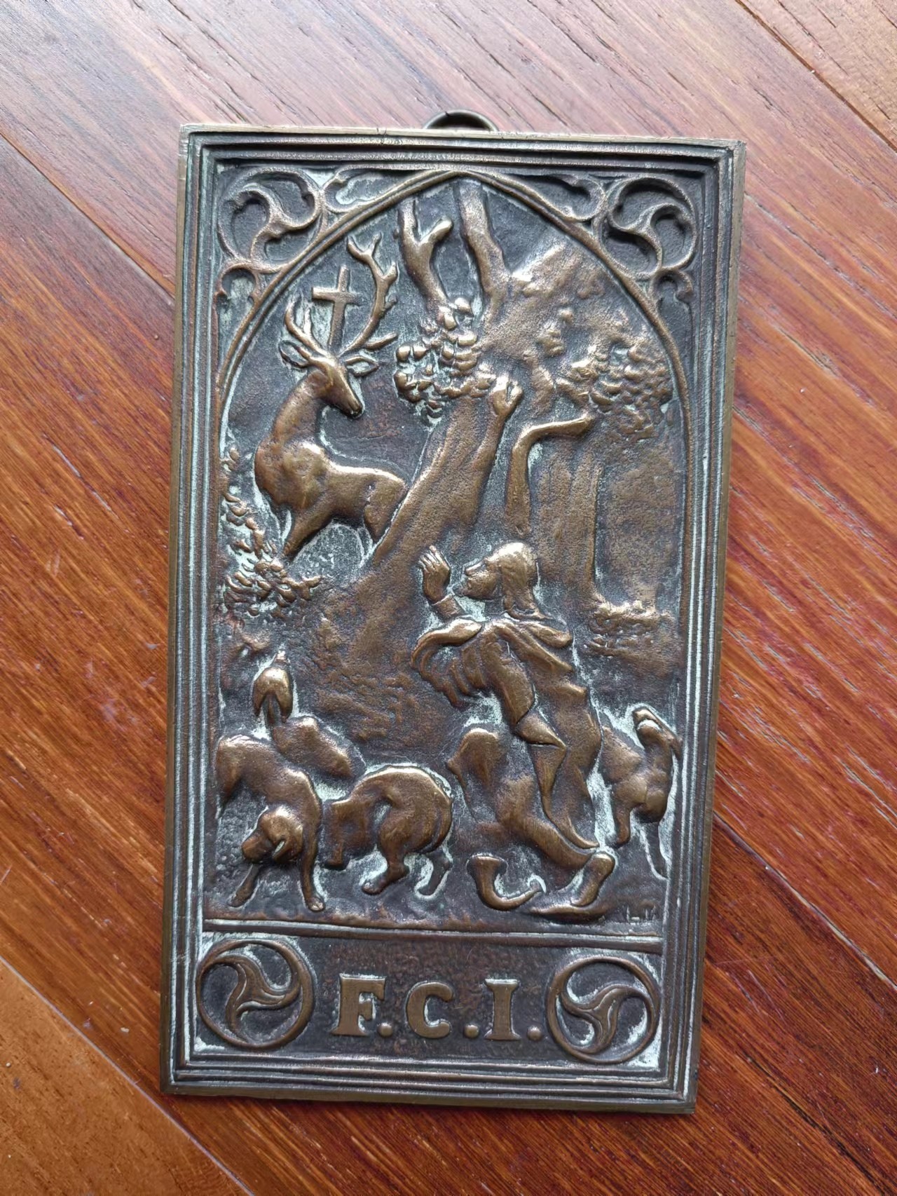 欧洲章牌美女章专场第十七期 铜牌 14x8cm