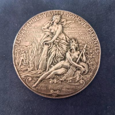 欧洲章牌美女章专场第十七期 - 法国银章，62.5mm117g，