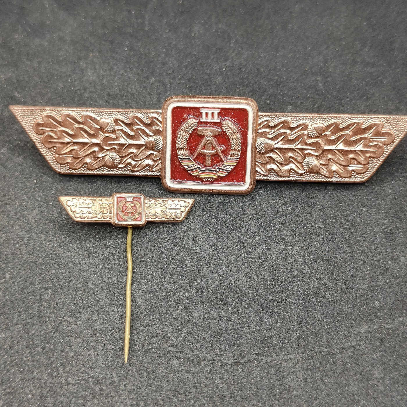 全场0元起拍 第99期 咸鱼国勋章拍卖专场 10月15日（周日）下午6：00开始 东德人民军63版通用技能章带迷你章