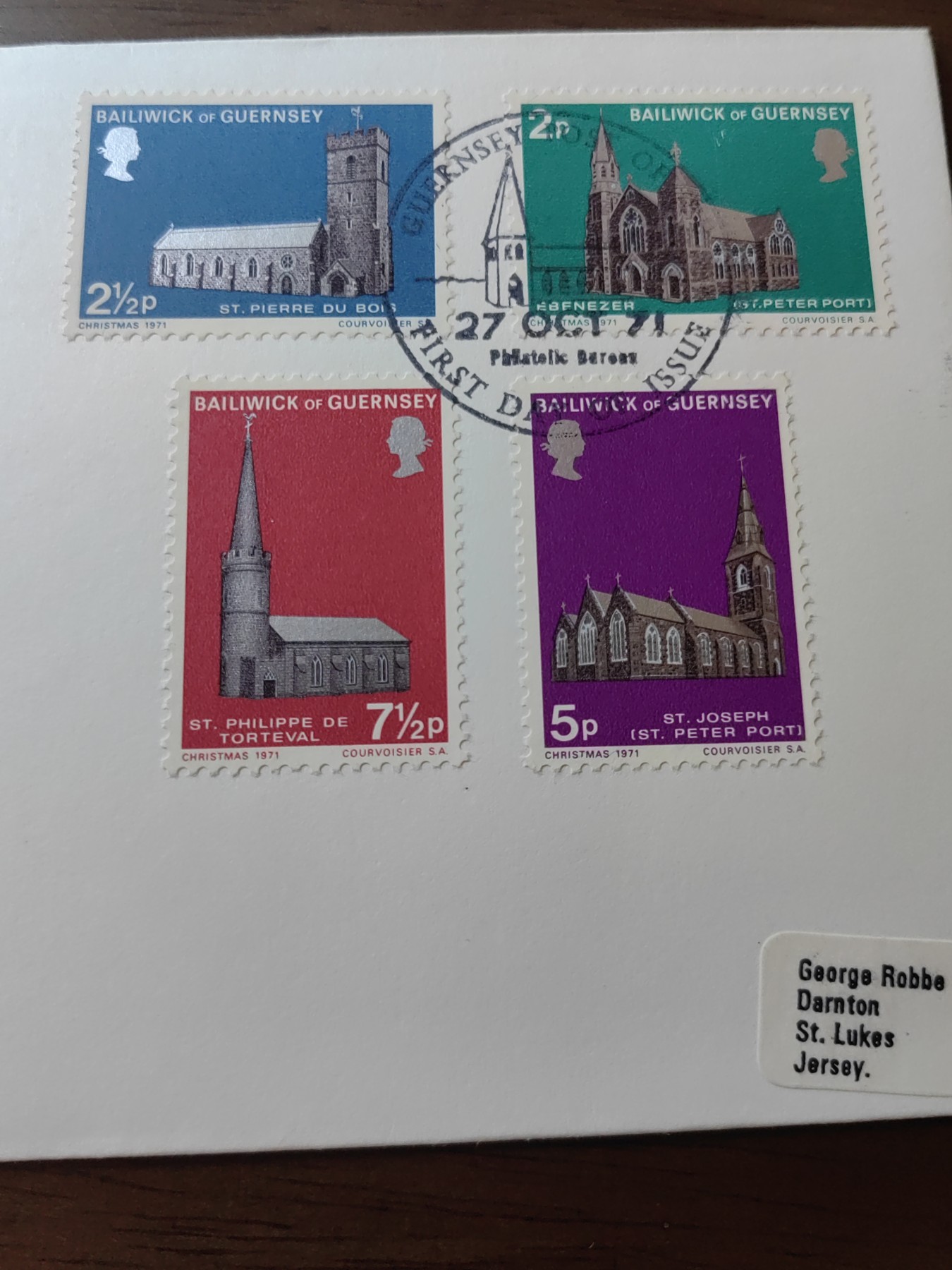 外国邮品精品专场（秒杀）第①⑤场 根西岛1971 圣诞节祝福