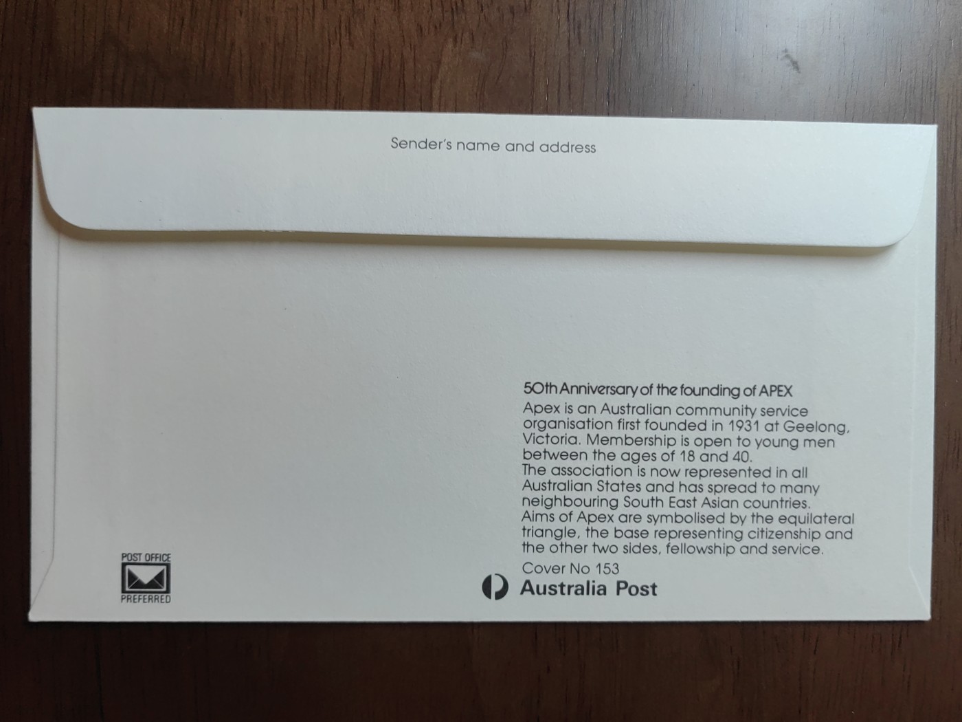 外国邮品精品专场（秒杀）第①⑤场 澳大利亚1981 APEX成立50周年