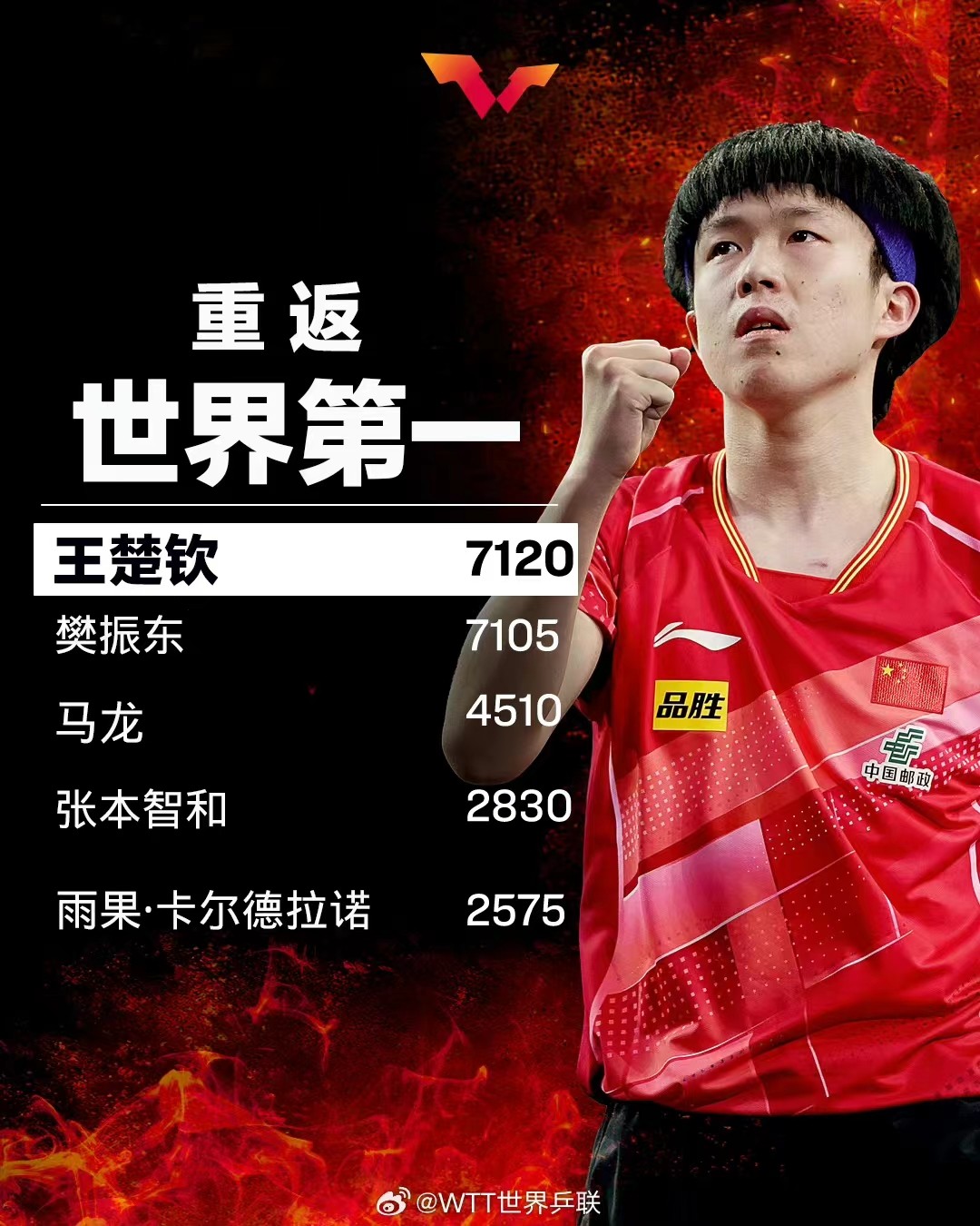 零元拍：王楚钦亲笔签名红双喜赞助斑款训练用乒乓球！