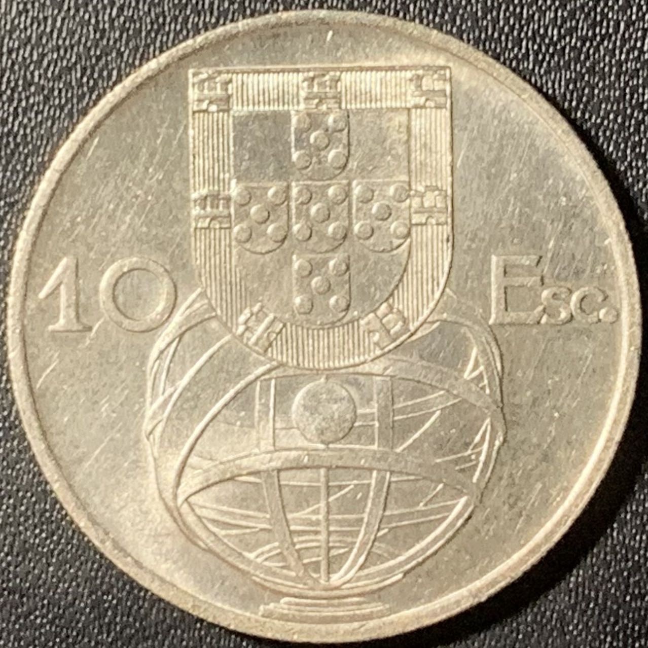 紫瑗钱币——第315期拍卖 葡萄牙 1954年 10埃斯库多 12.4克 0.835银 UNC