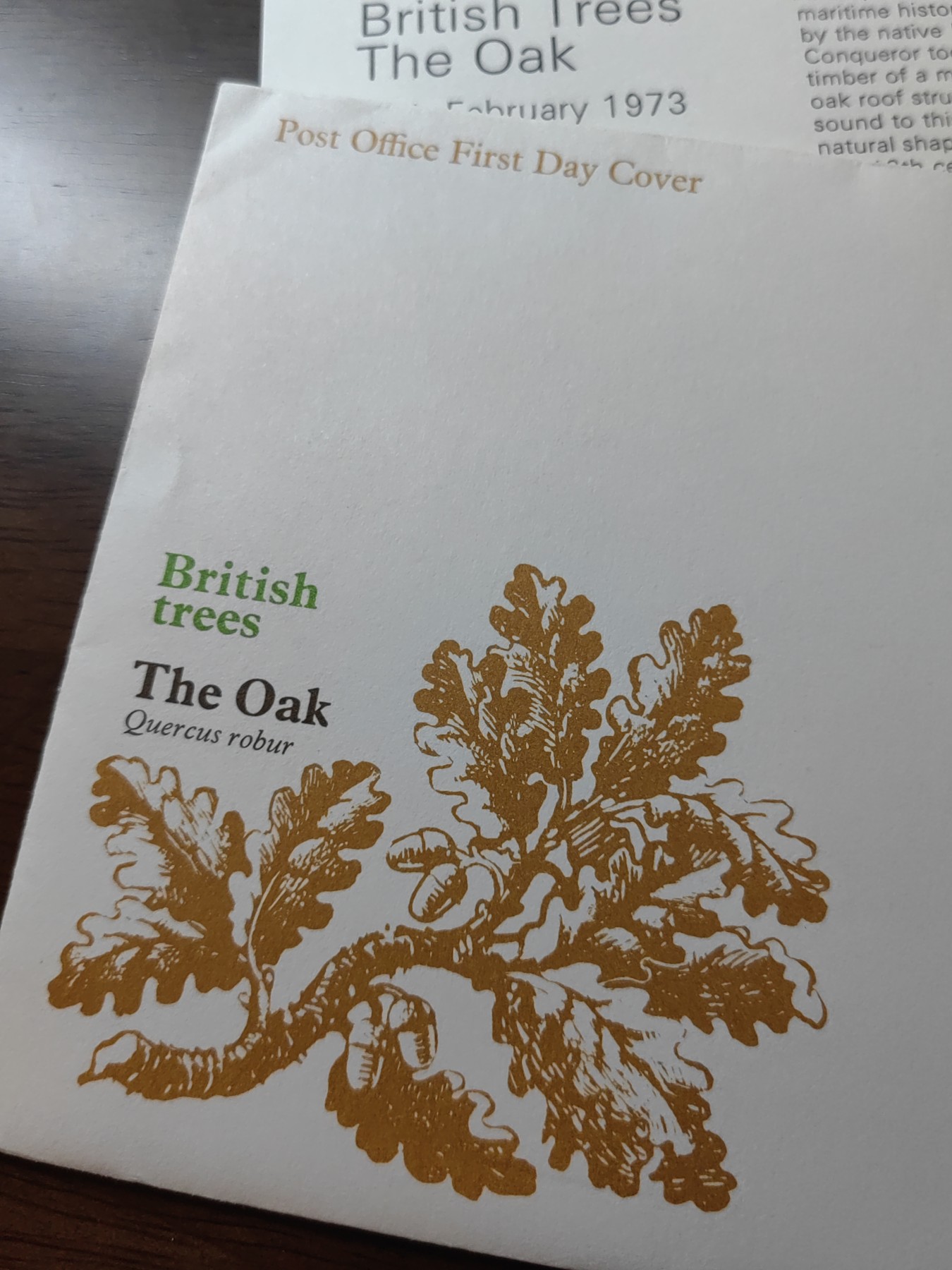 外国邮品精品专场（秒杀）第①⑤场 英国1973年 橡树 植物树木 全新邮票