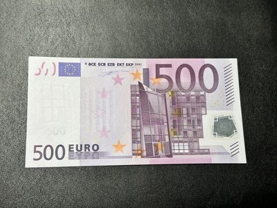 欧盟纸币Euro 一签 500欧元 全新UNC  - 欧盟纸币Euro 一签 500欧元 全新UNC 