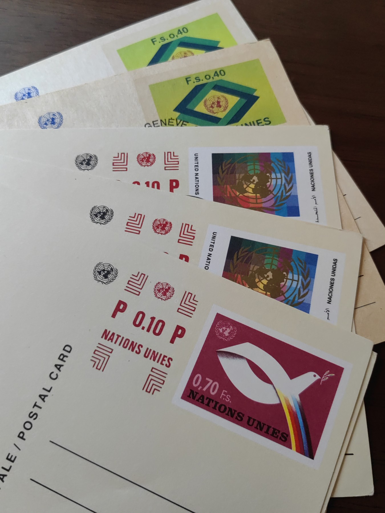 外国邮品精品专场（秒杀）第①⑤场 联合国 邮戳片9件