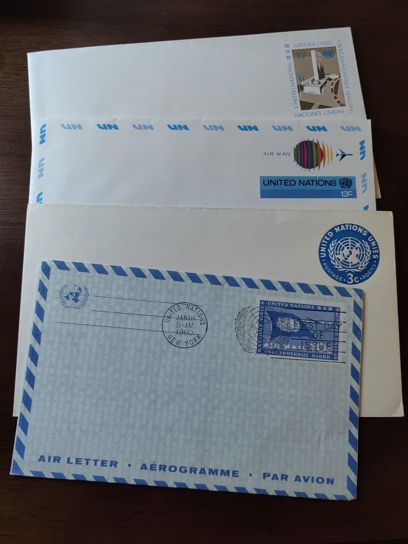 外国邮品精品专场（秒杀）第①⑤场 联合国邮封4件