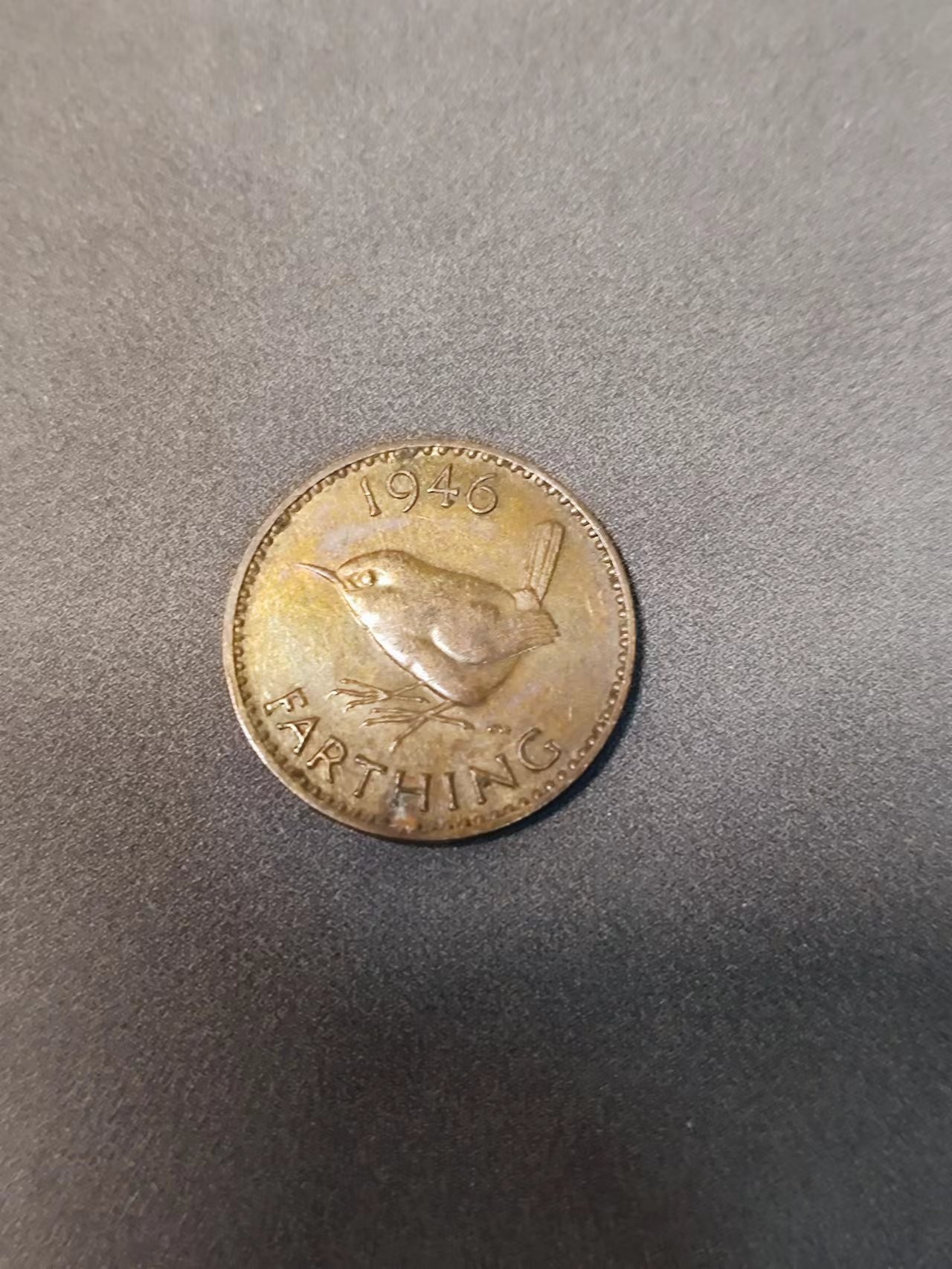 FCO-3-散币 乔治六世1法新1946年原光