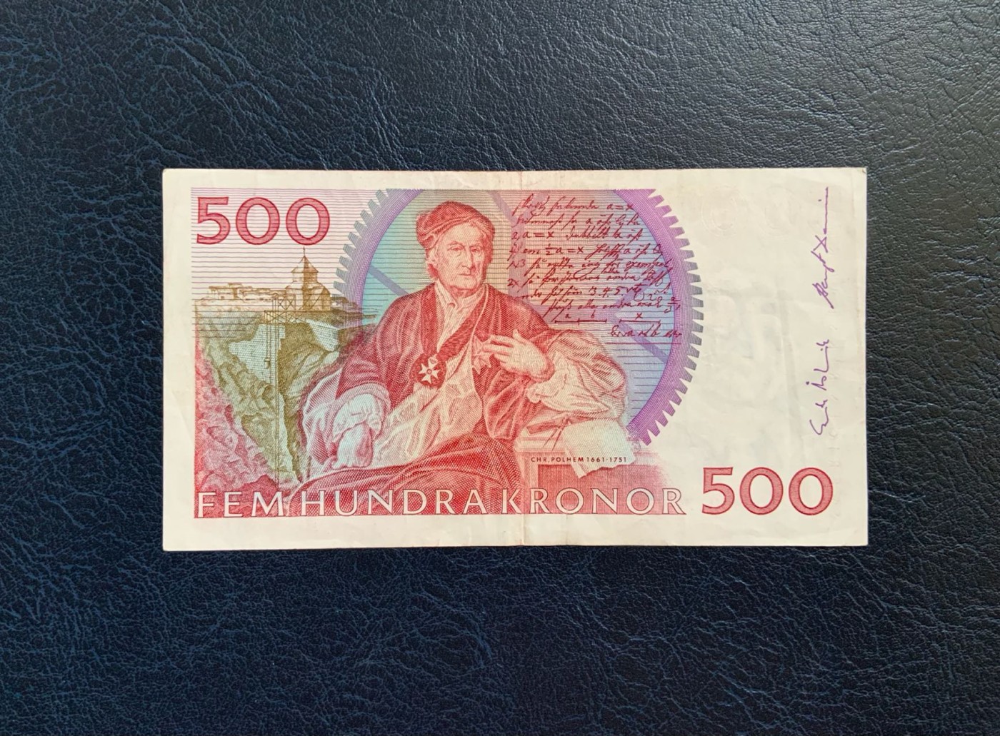 收藏联盟Quantum Auction 第296期拍卖  瑞典1999年500克朗 品相如图 号码全程无4 稀少红卡尔
