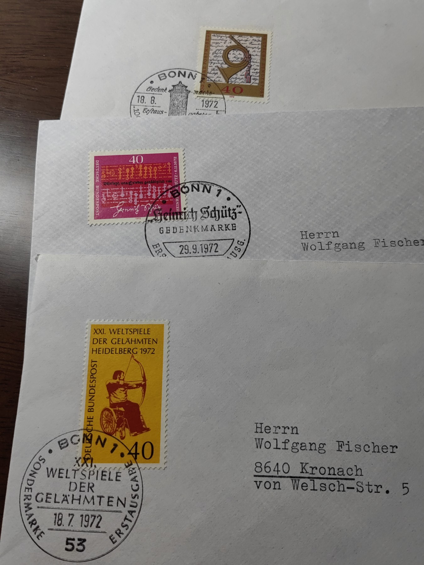 外国邮品精品专场（秒杀）第①⑤场 德国联邦纪念实寄邮封18件