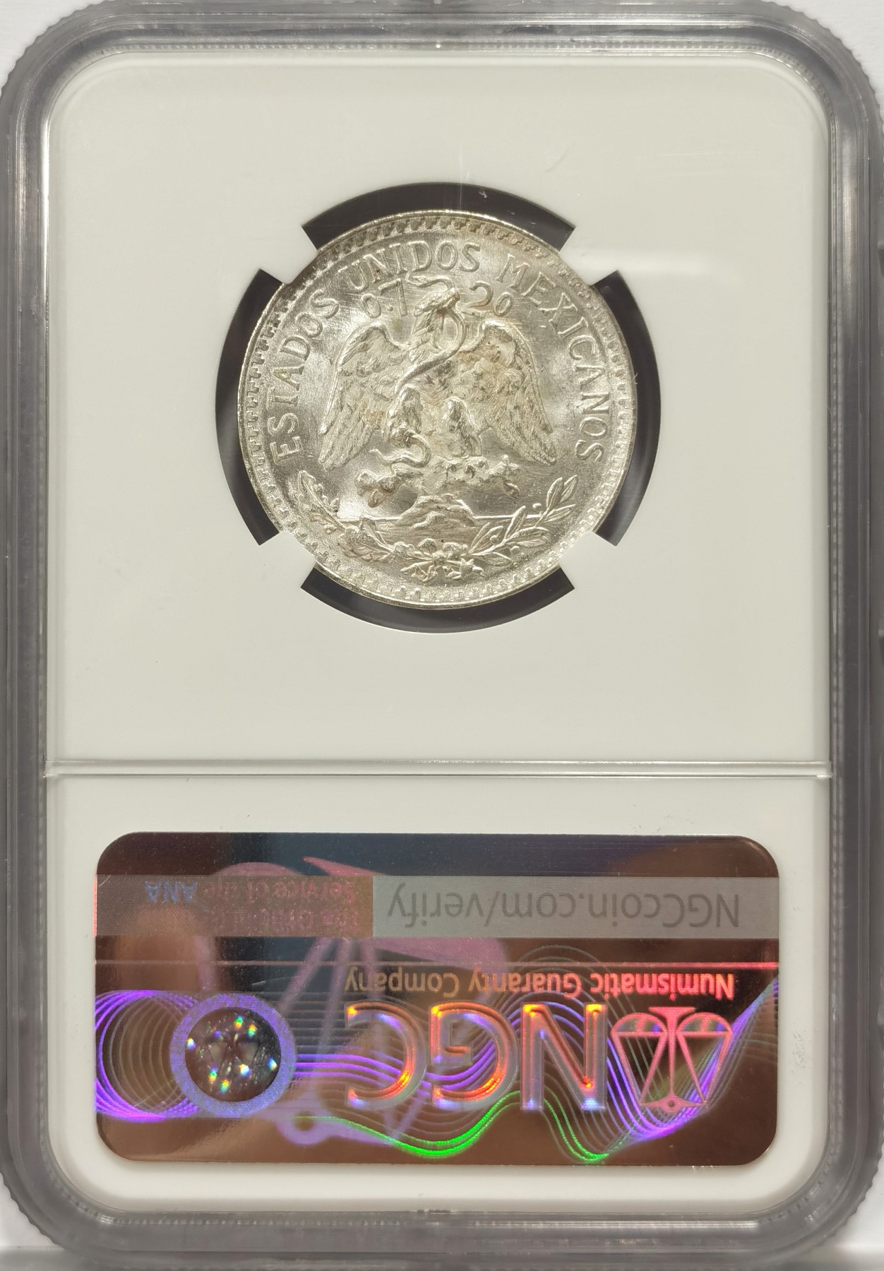 博洋堂世界钱币拍卖第047期（全场包邮） 高分墨西哥1945年50C银币 鹰洋 原光车轮转光 NGC MS65